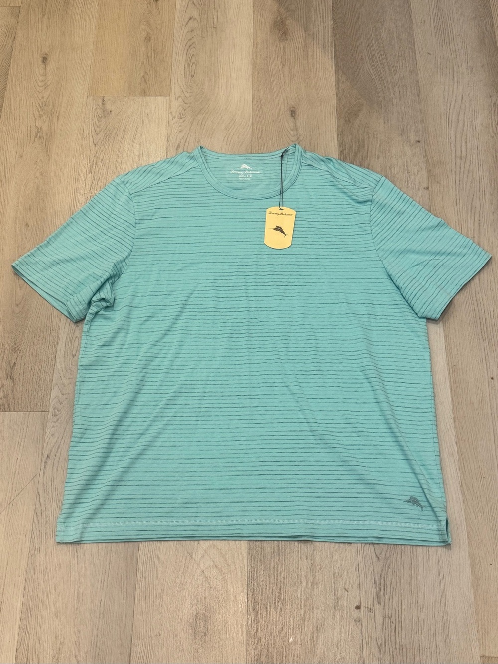 Tommy Bahama Aqua Striped Short-Sleeve Crew Tee